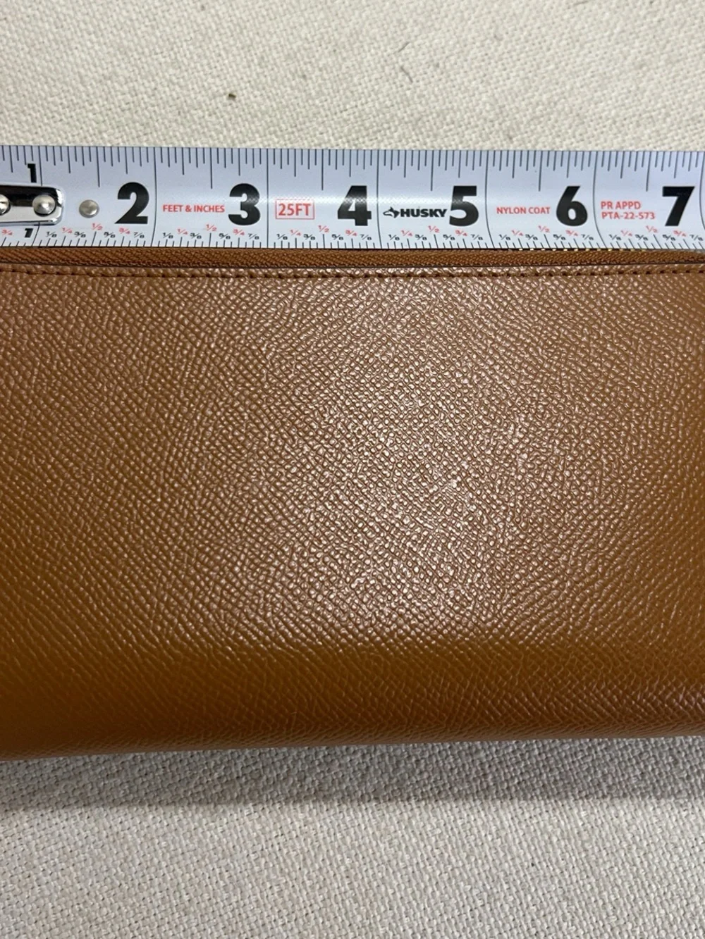Michael Kors Cognac Saffiano Zip Wristlet